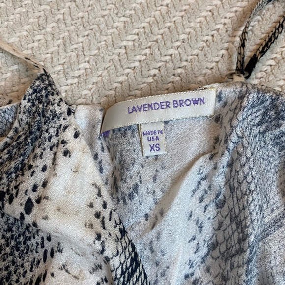 🐍 LAVENDAR BROWN SNAKESKIN ROMPER - Picture 5 of 6